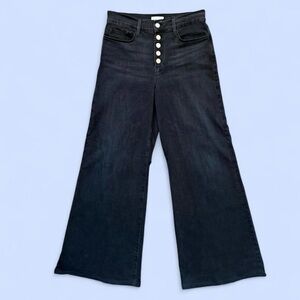 FRAME Le Palazzo wide leg jeans with exposed button fly size 29